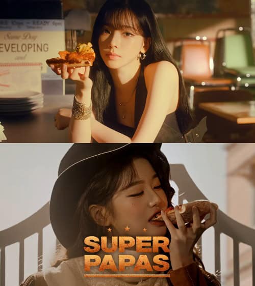 아이브 파파존스 vs 에스파 노모어피자, 피자 광고의 승자는? 🍕 4 001 3