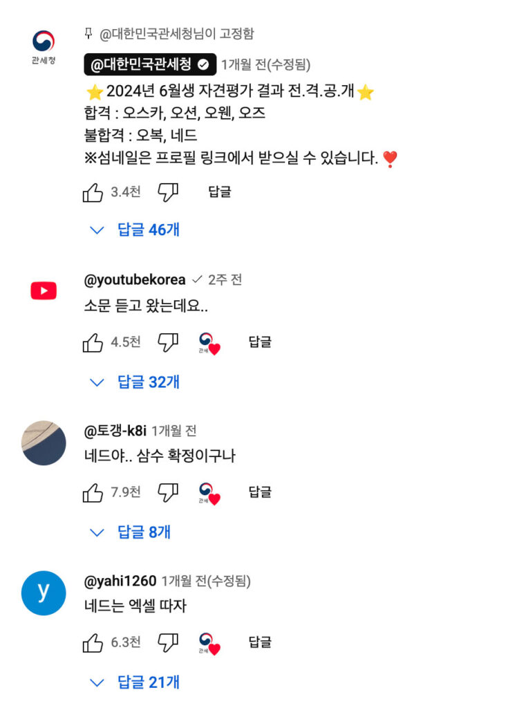 킁킁로그로 보는 MZ 소통법 : B급 바이브로 A급 브랜딩하기 14 킁킁로그 유튜브 댓글