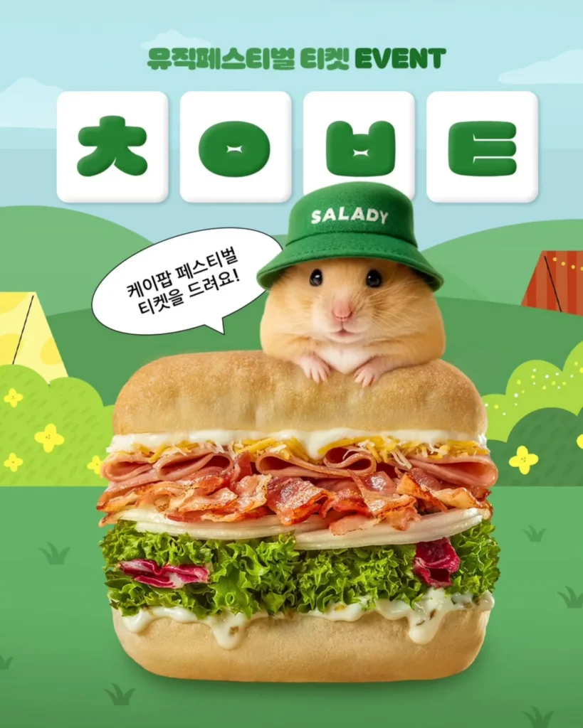 진심이 이룬 콜라보, 샐러디X'정서불안 김햄찌' 콜라보 마케팅 분석 22 김햄찌아바타샐러디006
