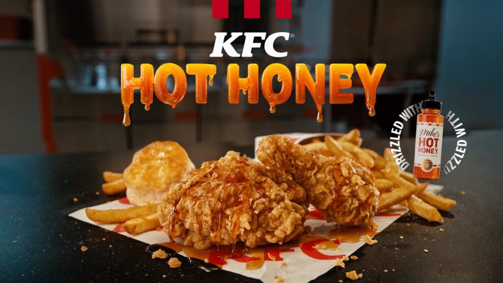 KFC의 핫 허니 치킨