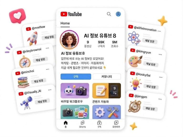 마케터가 AI를 진짜 배우는 채널 8 추천 + 따라할 루틴