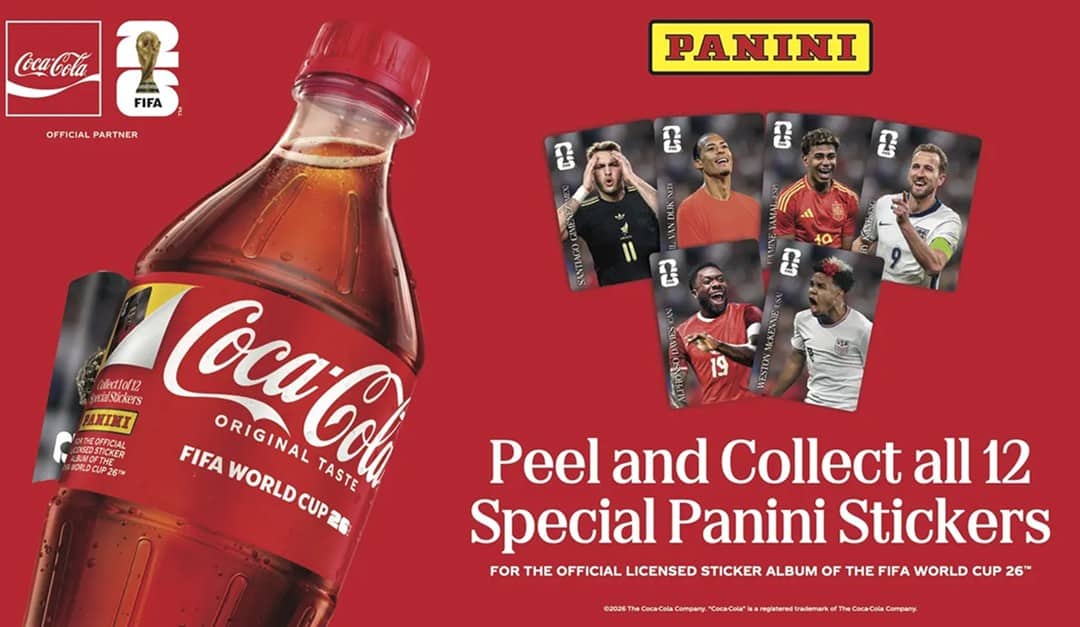 마케터라고? 2026 월드컵, 축구는 몰라도 '이 광고'는 봐야지 12 Coca-Cola × Panini 12 Special Stickers