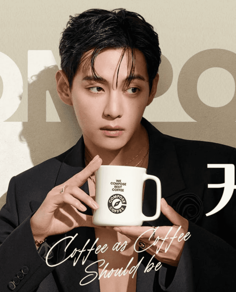 컴포즈커피 마케팅 전략 — 뷔(V) 효과로 이미지 쇄신에 성공한 법