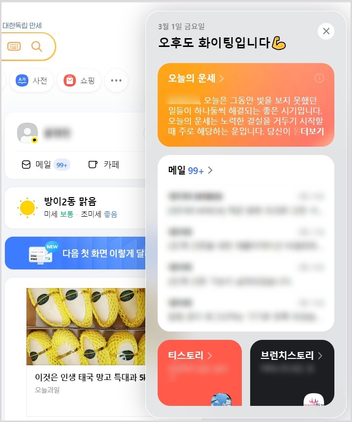 카카오 '다음'이 7년 만에 PC화면을 개편한 이유 10 tistory 1211 Screenshot2024 03 01at17.08.13