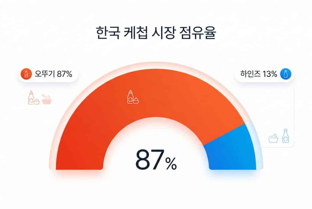 오뚜기한테 밀리던 하인즈가 한국 식탁에 다시 올라온 방법 7 케첩 반원그래프 대시보드 1
